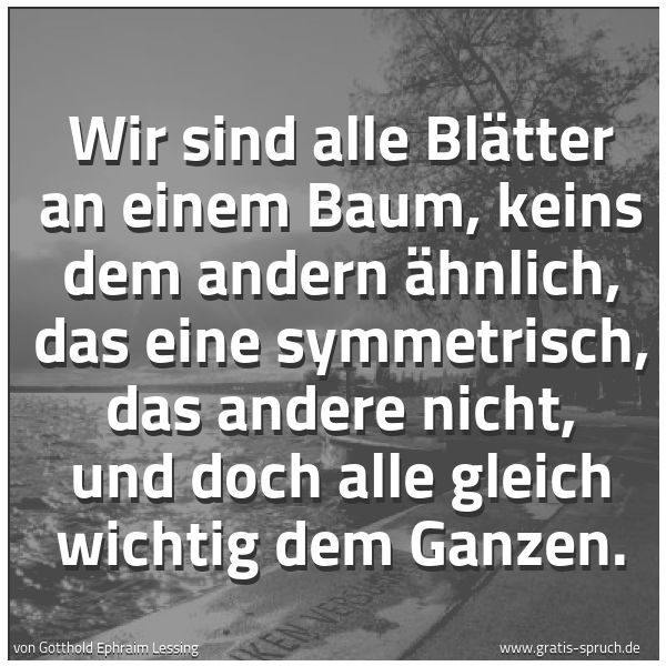 Spruch 'Wir Sind Alle Blätter An Einem Baum, K...' Und Weitere Sprüche, Zitate Und Weisheiten | Gratis-Spruch.de 600_x_600_jpg