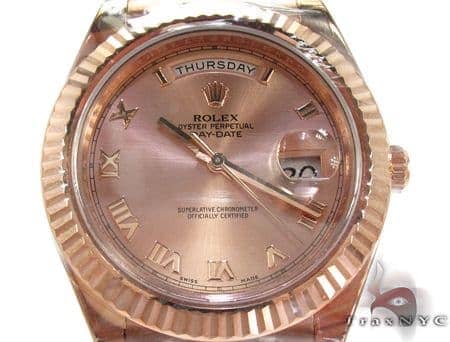 Rolex Day Date President Rose Gold 218235 27150 Mens Diamond Rolex Watch Collection Rose Gold 18k