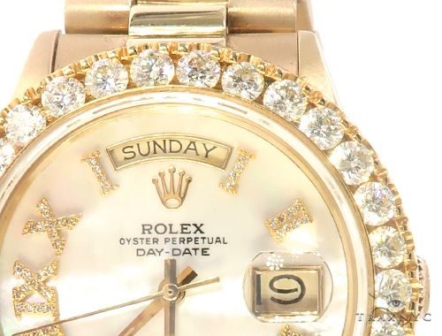 Diamond Bezel 18k Yellow Gold Rolex Presidential Watch 65501 Mens Diamond Rolex Watch Collection Yellow Gold 18k Round Cut 6 50 Ct
