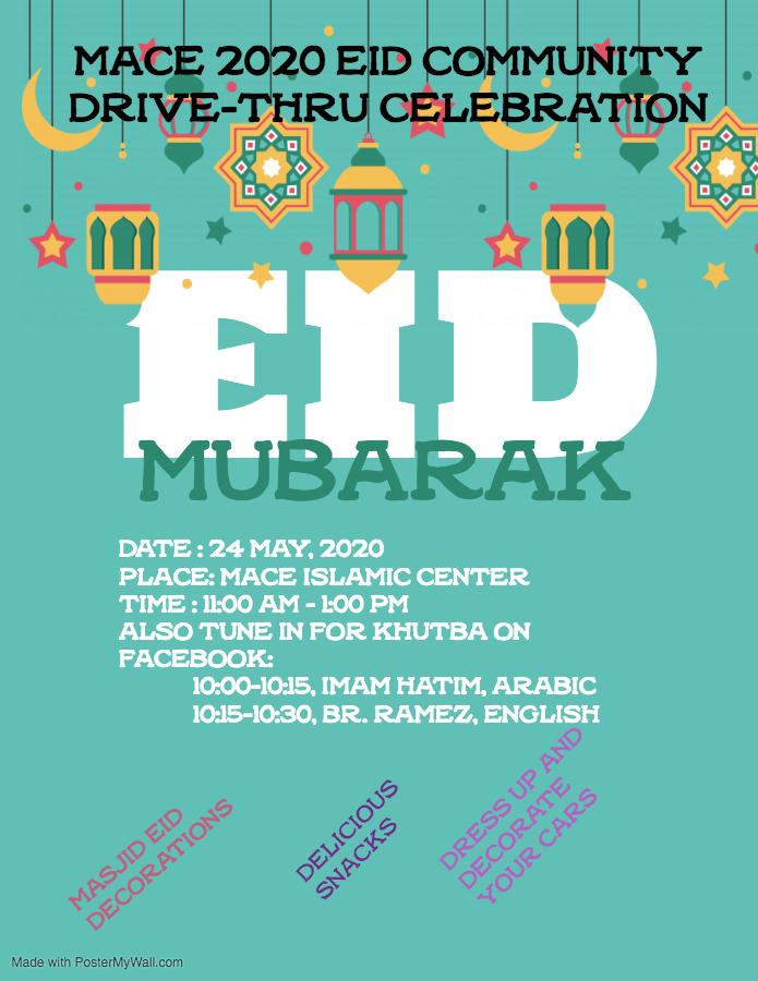 Eid Takbeer and Khutba on MACE Facebook Muslim Association of