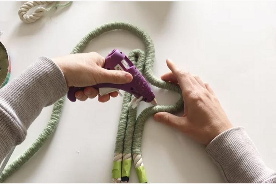 This succulent keychain is made with the softest yarn and has an adorable cactus charm, each one is handmade to order, measures approximately 3 inches by 3 . How To Make A Macrame Cactus Easy Video Tutorial By Soulful Notions Macrame For Beginners