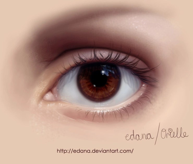 как нарисовать глаз в фотошопе