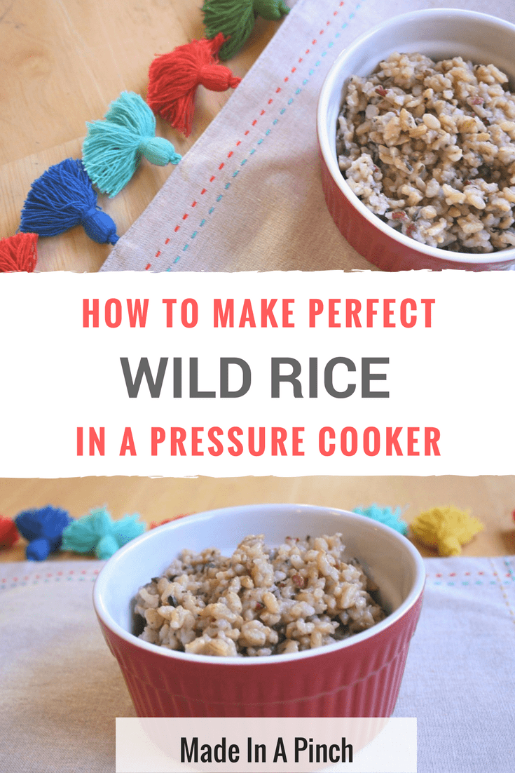 Pressure Cooker Wild Rice Made In A Pinch