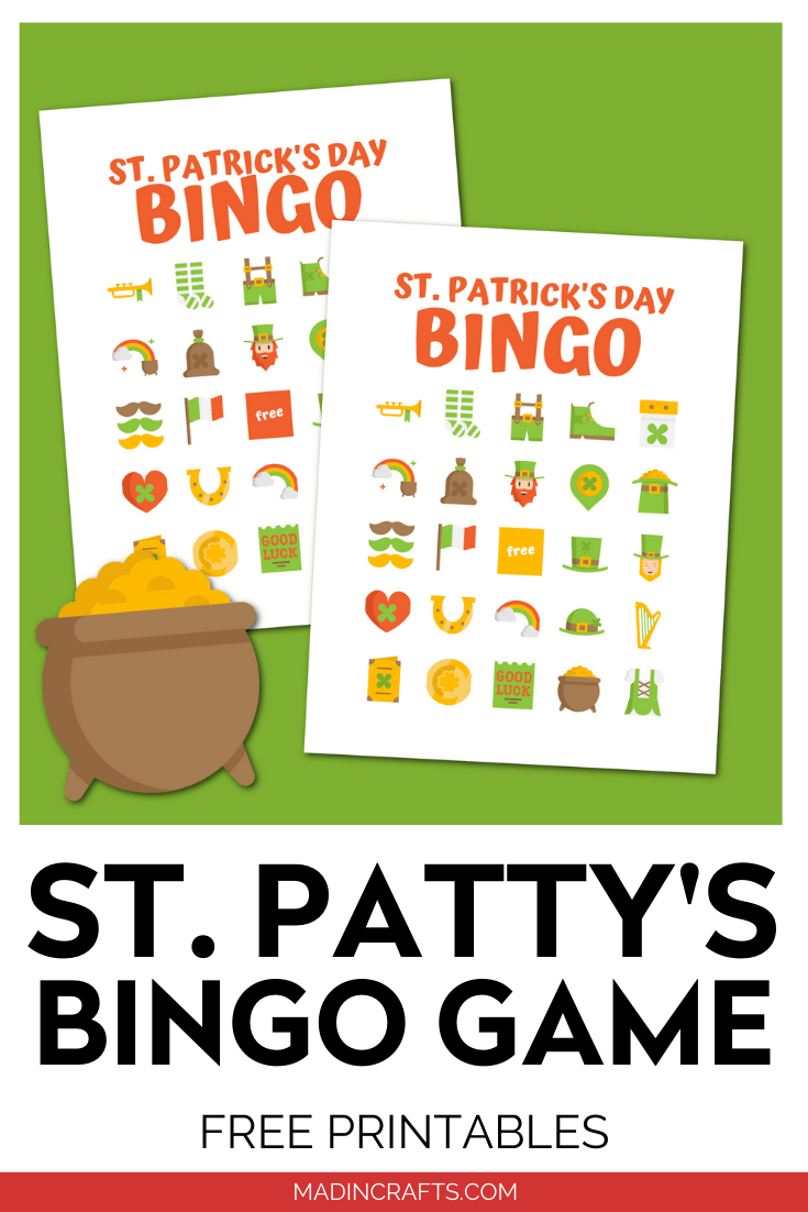 PRINTABLE ST. PATRICK'S DAY BINGO GAME Crafts Mad in Crafts