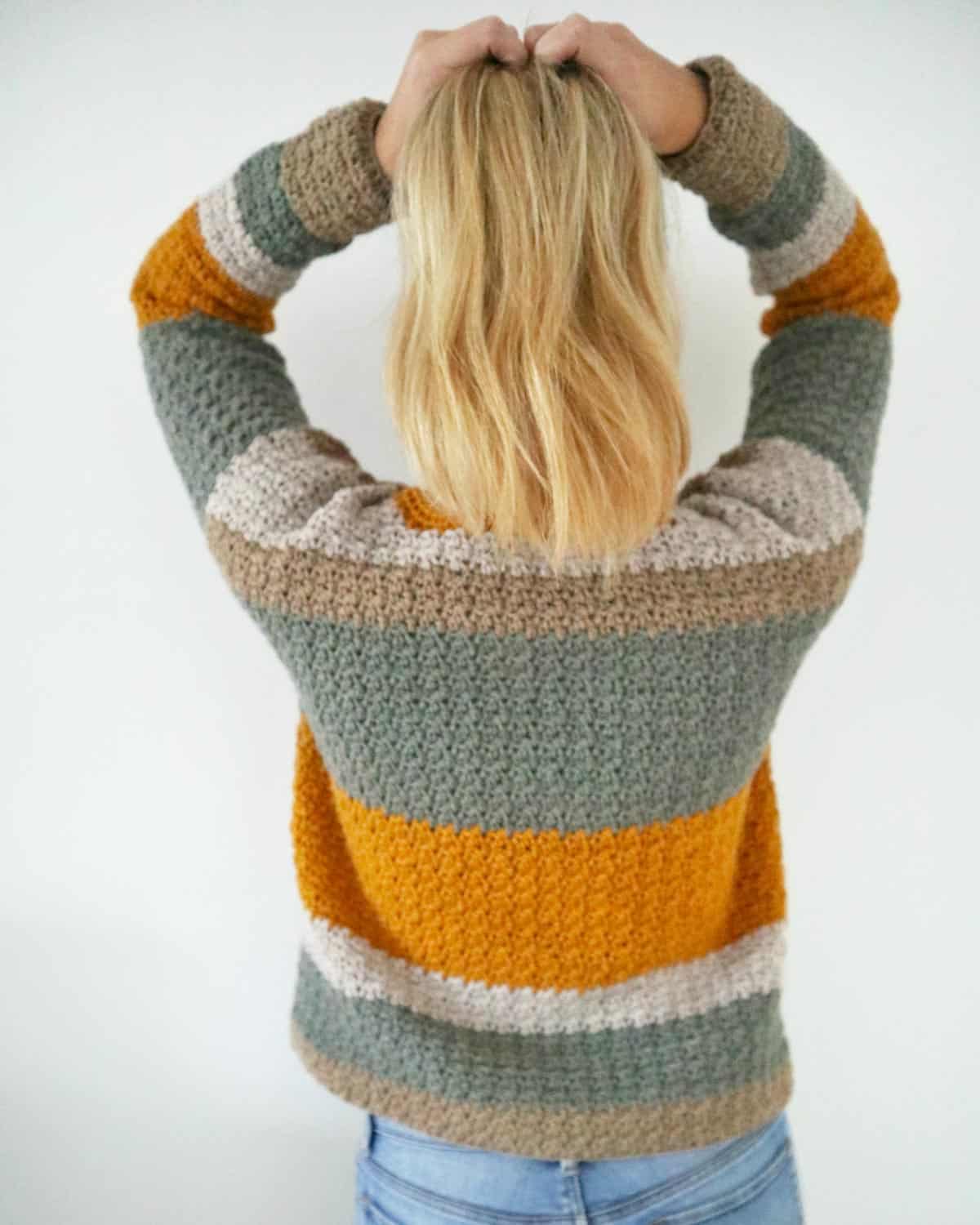 Free pattern | design no 10253. V Neck Pullover Free Pattern By Coffee Crocheting Make Do Crew