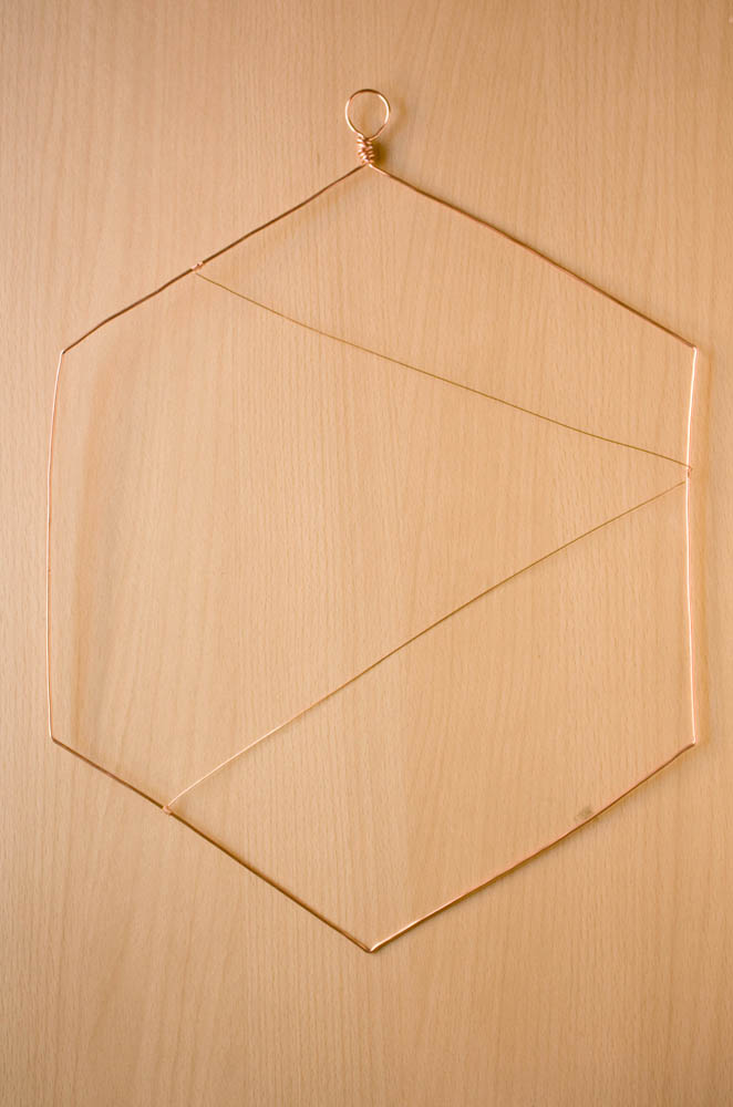 Copper Hexagon Memo Board DIY Make and Fable