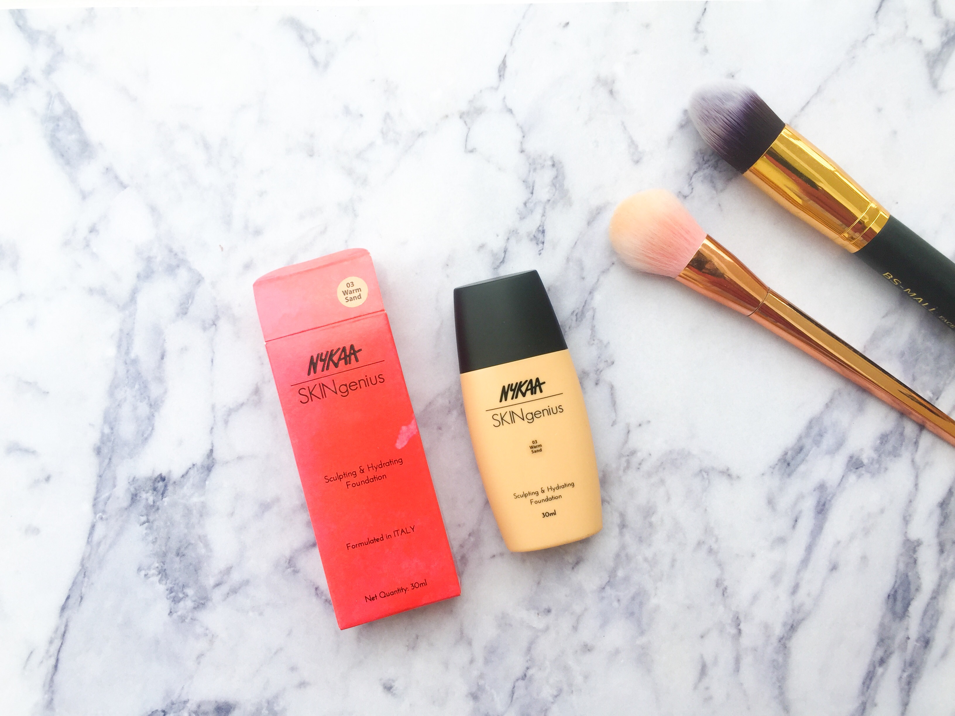 Nykaa SKINgenius Foundation Review Oily skin Medium skintone