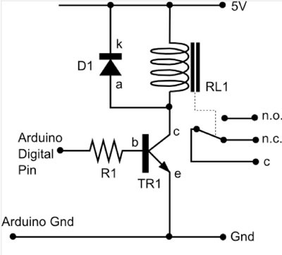Connecting a Relay to Arduino | Make: 12 to 24 volt wiring diagram 4 prong 