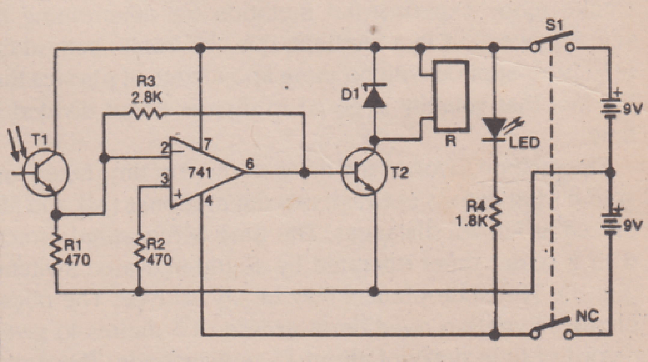 Schematic Diagram Light Activated Switch Circuit Diagram