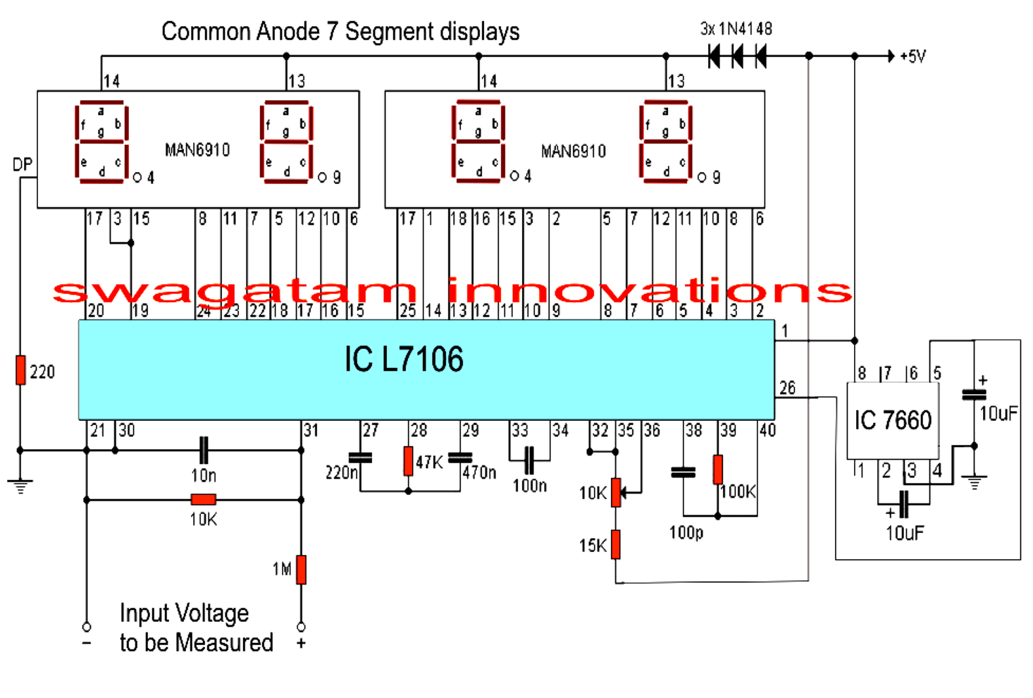 Schematic Diagram Of Voltmeter