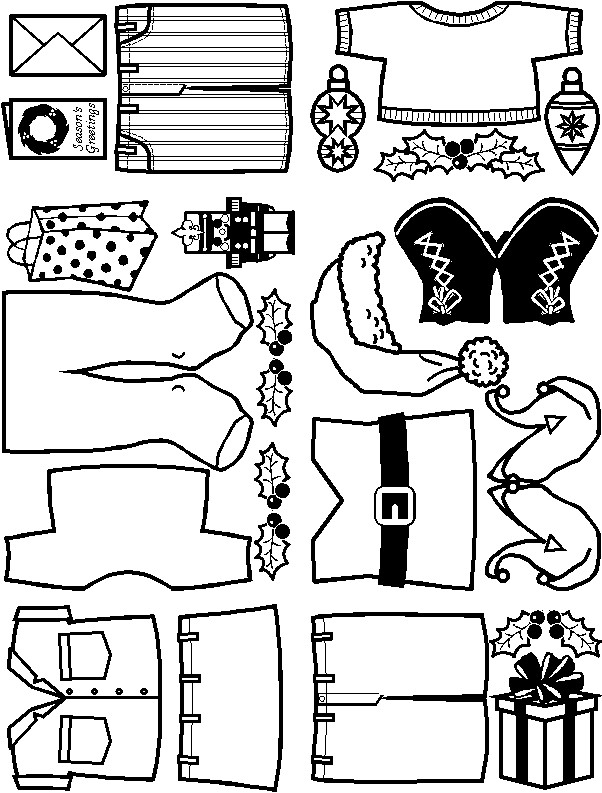 Christmas Paper Doll Friends - MakingFriends