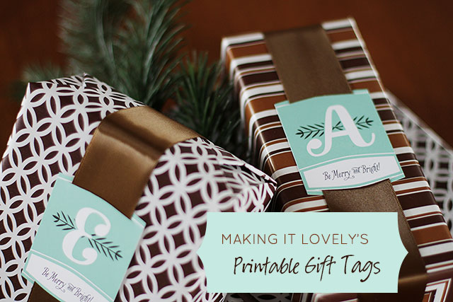 We may earn a commission throug. Free Printable Monogram Christmas Gift Tags Making It Lovely