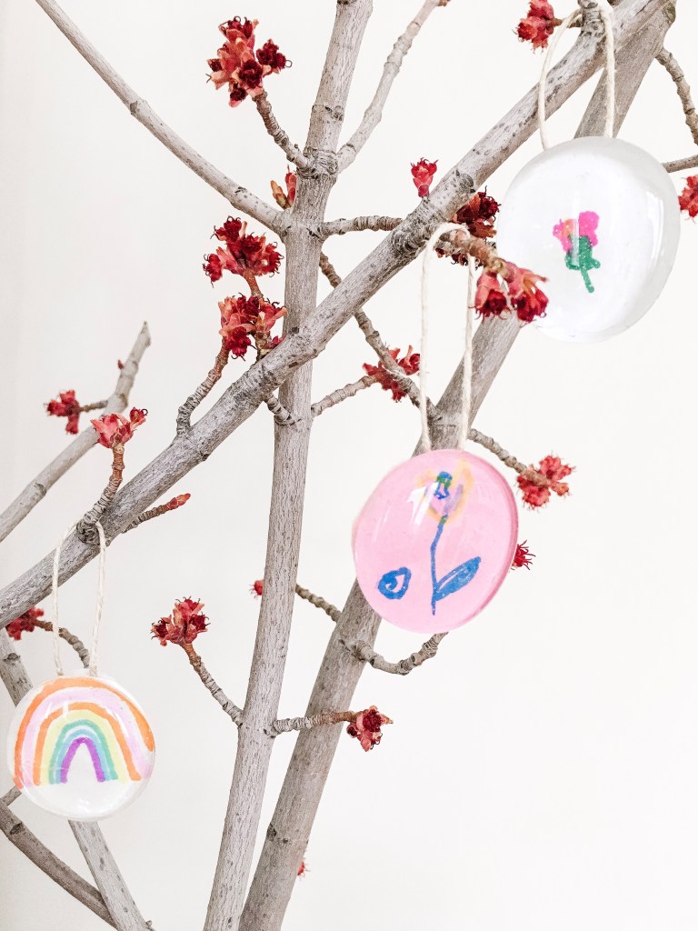 DIY Easter Tree with Cute Glass Gem Easter Decorations! - Glass Gem Ornaments