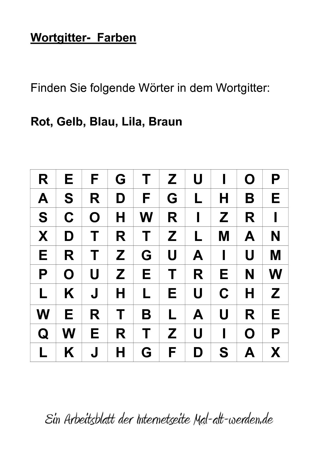 Schlager Zu Dem Thema Farben- Für Die Seniorenarbeit – WTQM