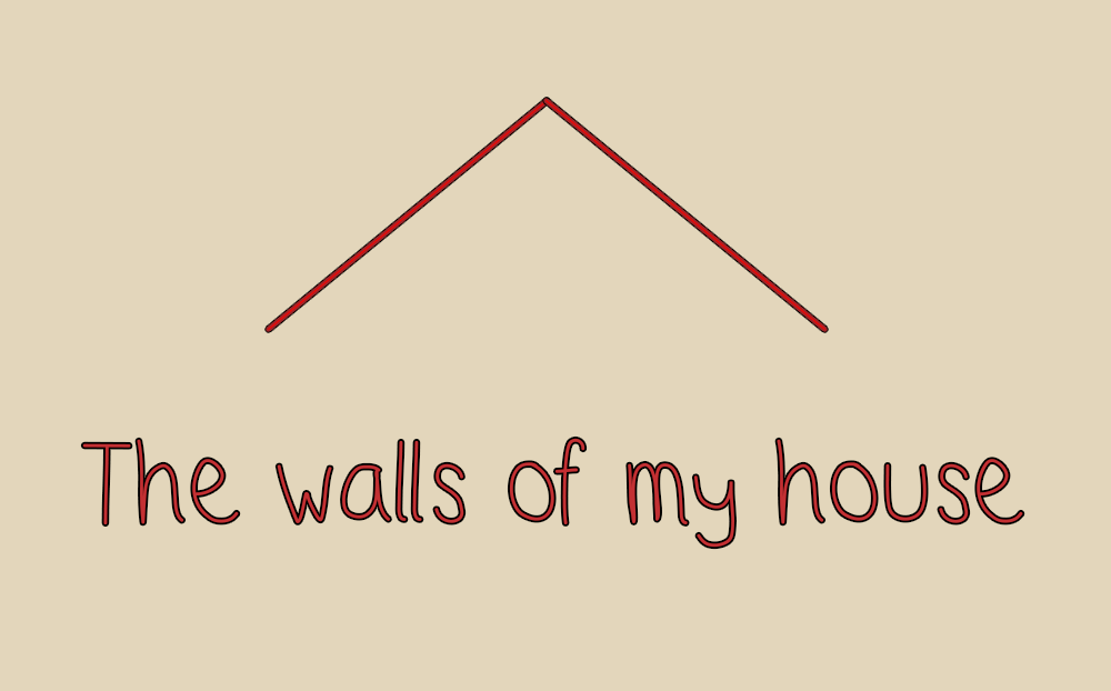 The walls of my house