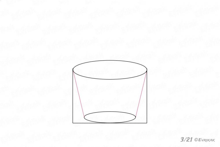 как нарисовать пирожное поэтапно