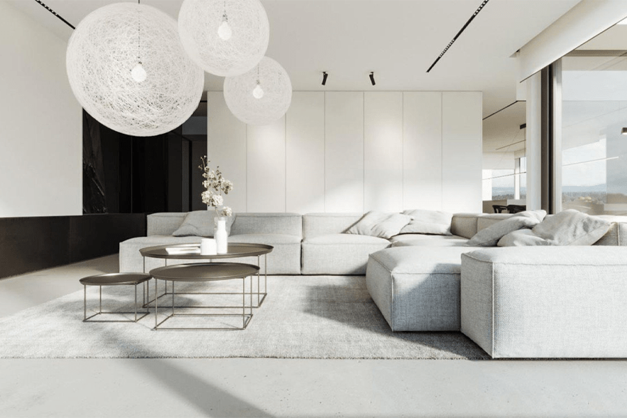 Consider a pale monochromatic palette · 02 of 15. 20 Modern Minimalist Living Room Ideas Inspirations Man Of Many