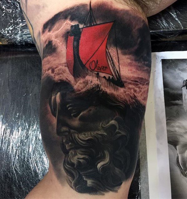 Vetter Tattoo - 60 Gewitter Tattoo Designs für Männer - Wetter Tinte Ideen ...