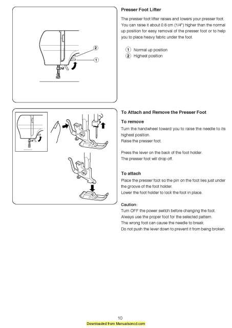 There are so many wonderful resources to walk you through your issues and teach you new techniques. Janome New Home 2206 Sewing Machine Instruction Manual