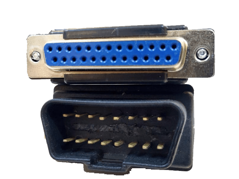 OBDII Male to DB25 Female Connector MapOut24