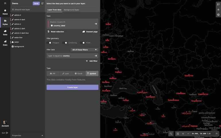 MapsmithDarkly Neon - Mapsmith