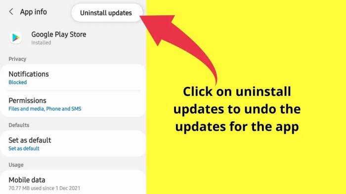How to Uninstall Updates on Android Uninstalling updates on android