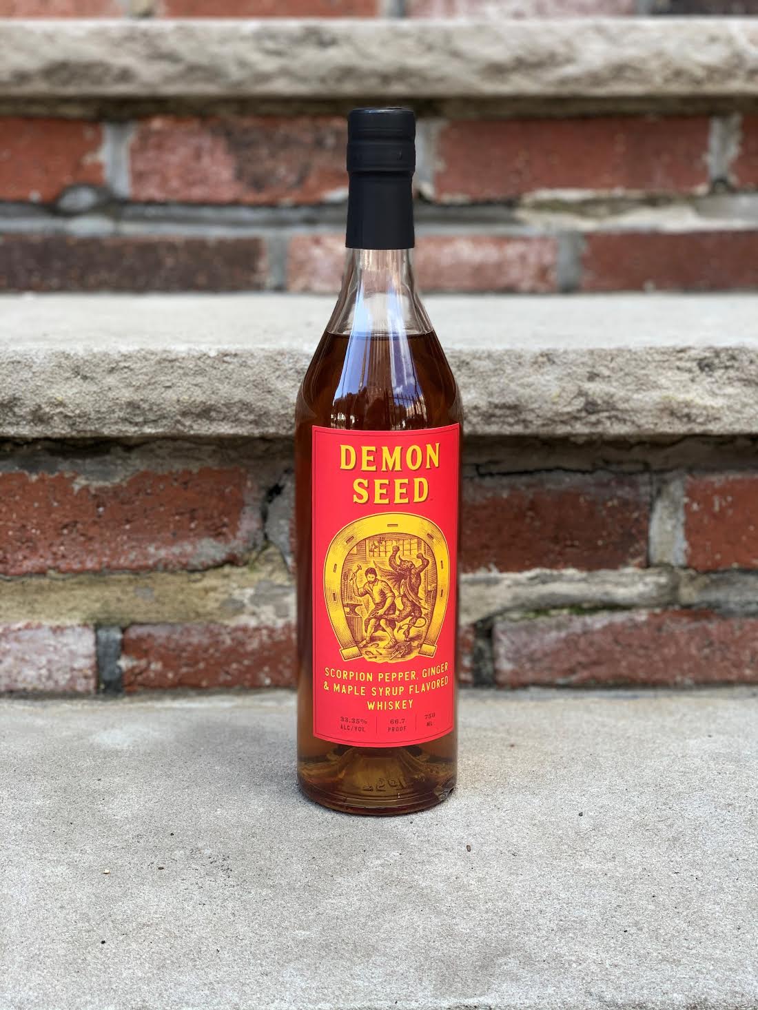 Cut lemon slices in half and tear mint. Halloween cocktail: Double Dog Dare from Boston Harbor