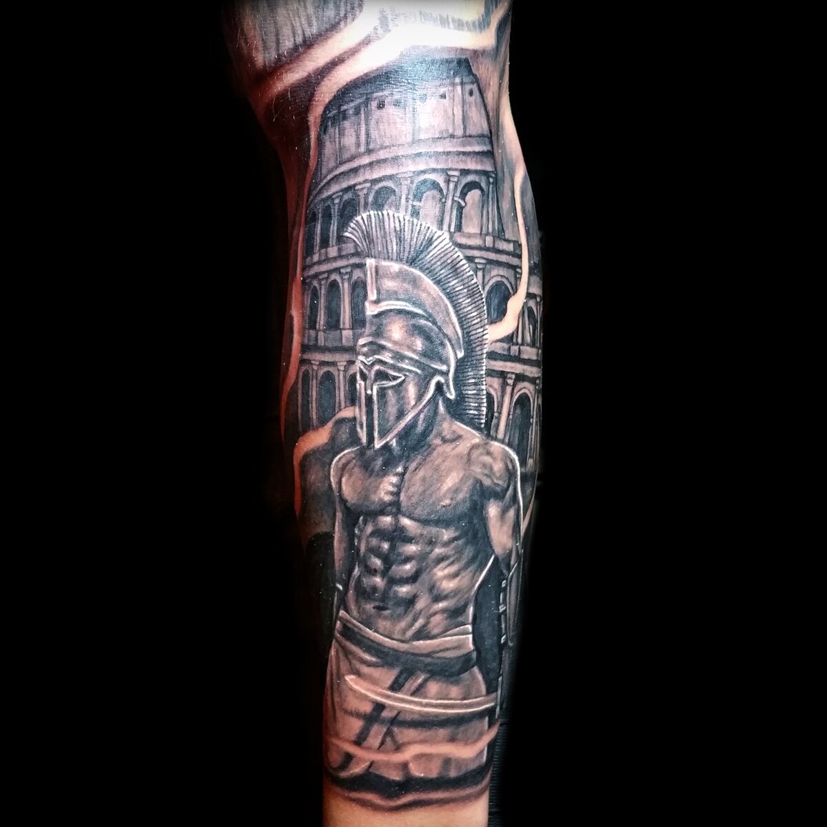 Realistic Warrior Gladiator Tattoos Done At Masterpiece Tattoo 1200_x_1200_jpg