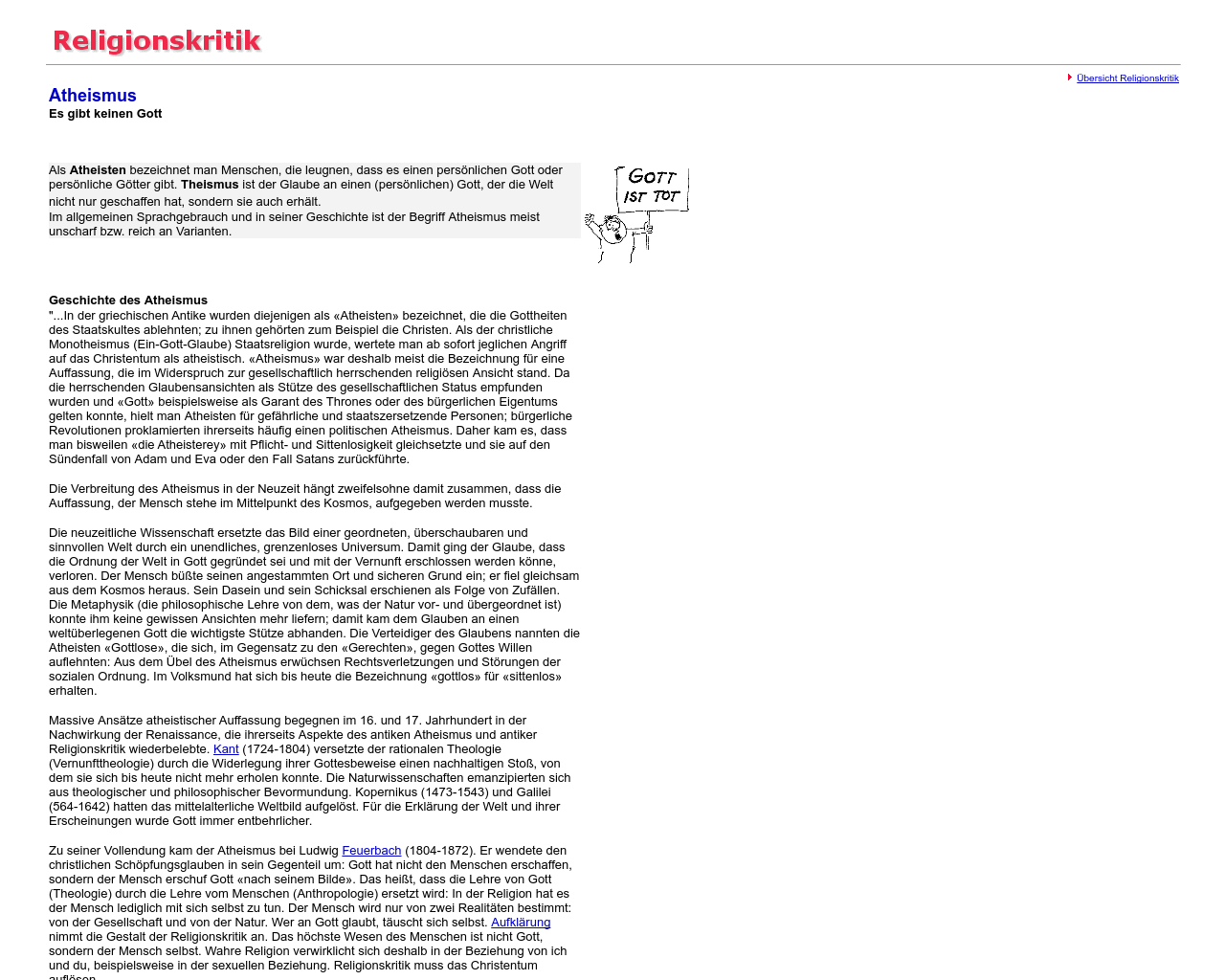 Geschichte Des Atheismus Material