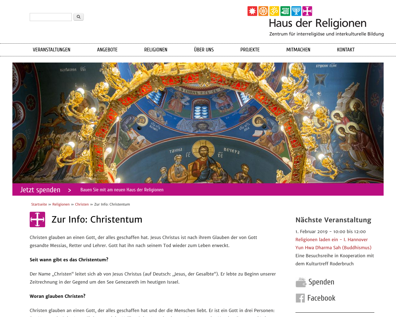 Kurz Info Christentum Material