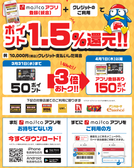 ドンキホーテのクレジットカード マジカドンペンカードのメリット デメリットまとめ The Goal