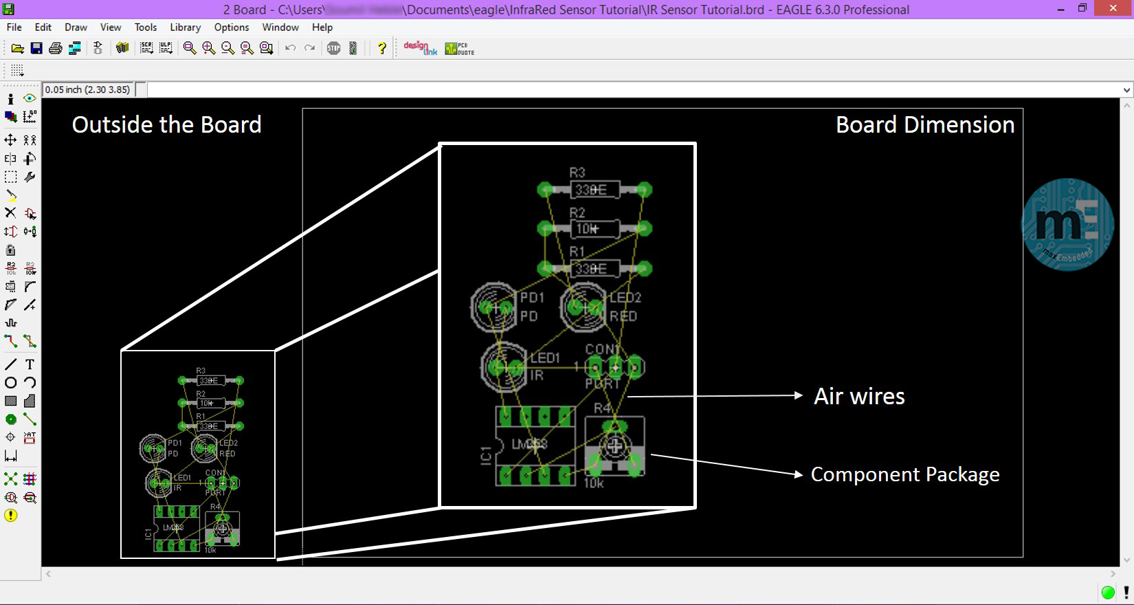 PCB Design using EAGLE – Part 3: Using the EAGLE Layout Editor