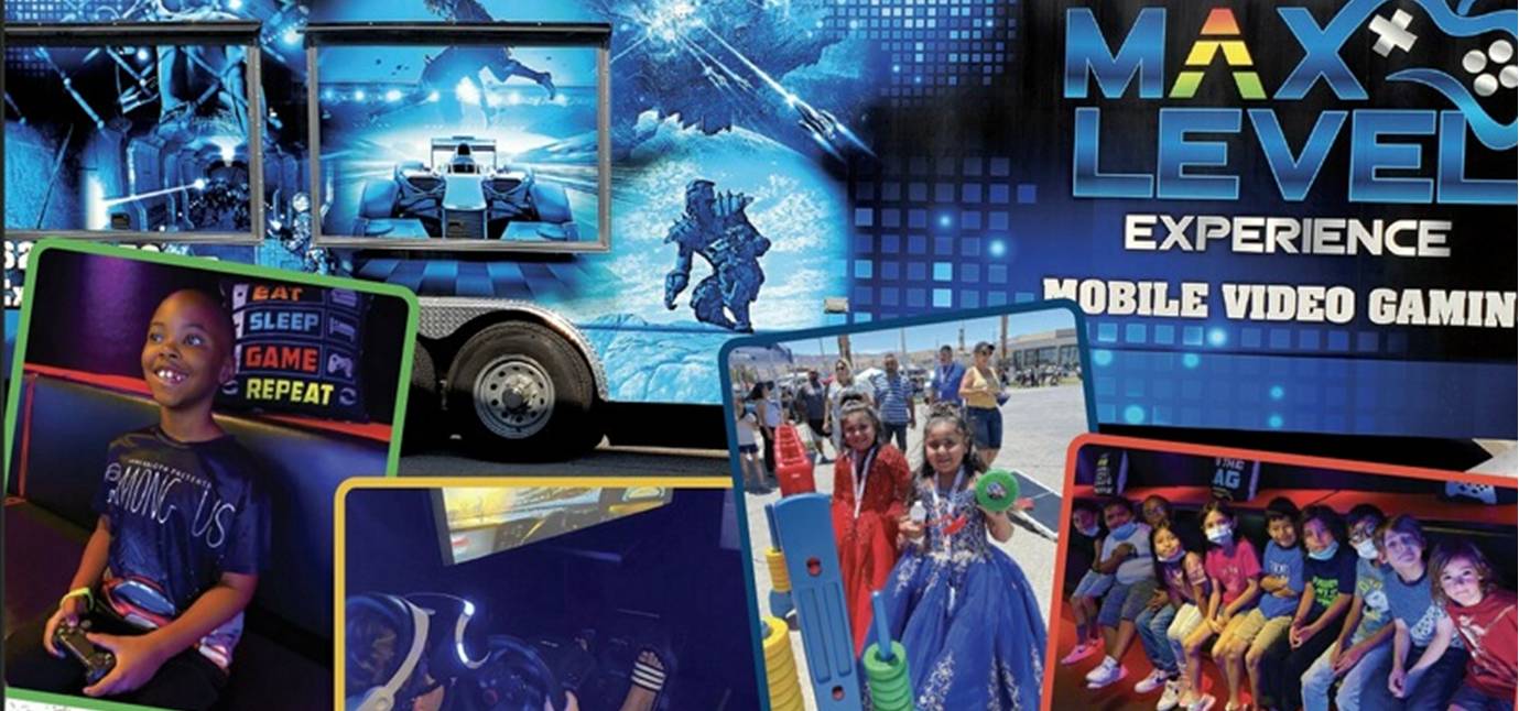 What happens in vegas might stay in vegas, but you w Max Level Experience Las Vegas Video Game Truck Max Level Experience