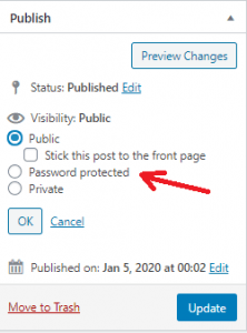 Once in the edit screen, locate . How To Password Protect WordPress Pages | Mbrsolution
