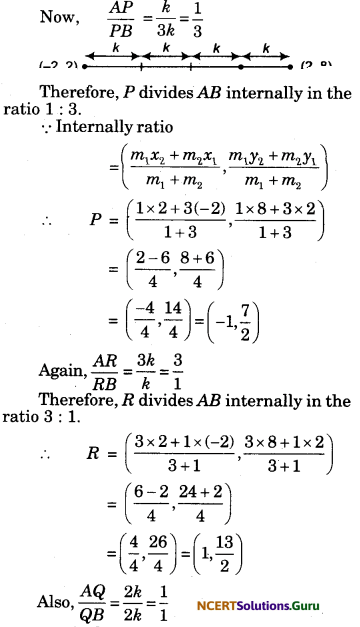 Coordinate Geometry Class 10 Extra Questions Maths Chapter 7 with Solutions Answers 63
