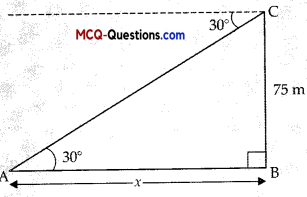 MCQ Questions for Class 10 Maths Chapter 9 Some Applications of Trigonometry 5