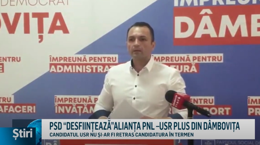 Psd DesfiinÅ£eazÄ AlianÅ£a Pnl Usr Plus Din DamboviÅ£a Mdi Tv