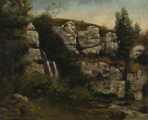 The Hidden Brook By Gustave Courbet Artvee