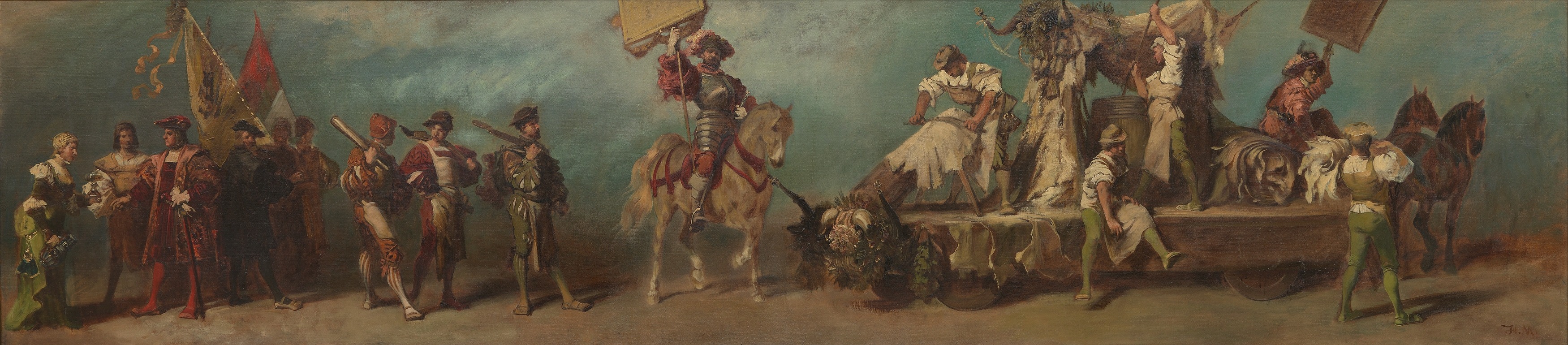 Entwurf Zum Festzug 1879 Die Gerber By Hans Makart Artvee