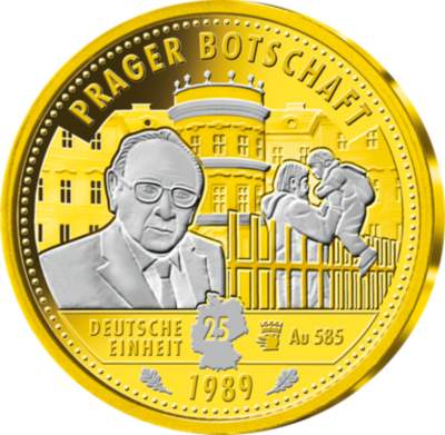 2019/20 stellte brandenburg den bundesratspräsidenten, daher war potsdam austragungsort der feierlichkeiten. Gold-GedenkprÃ¤gung 25 Jahre Deutsche Einheit | MDM