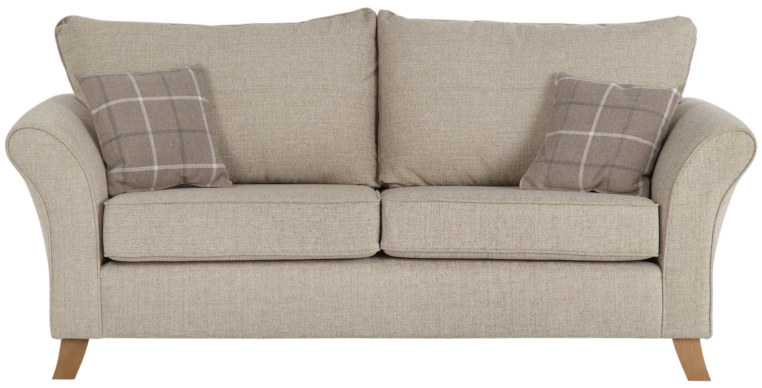 Finish your room living room or bedroom with comfy armchairs & occasional chairs at argos. Argos Home Kayla 3 Seater Fabric Sofa - Beige (6161510
