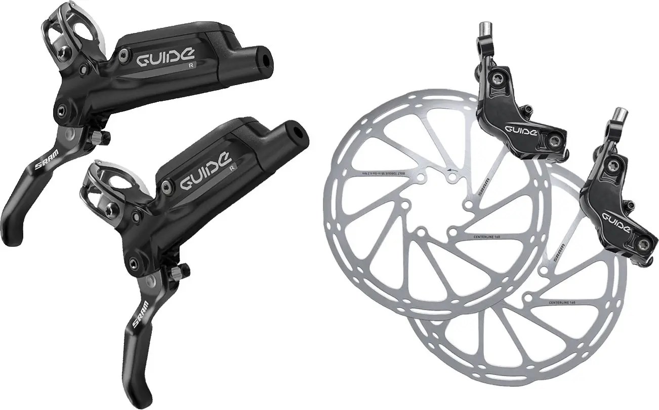 Elles sont compatibles avec les disques avid g2. Sram Guide R Disc Brake Set - Centerline 180mm intl disc | Alltricks.fr