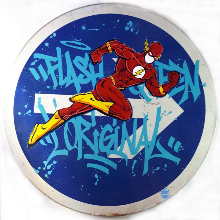 Flash Mcqueen L Original By Rabe 2020 Painting Artsper 863946