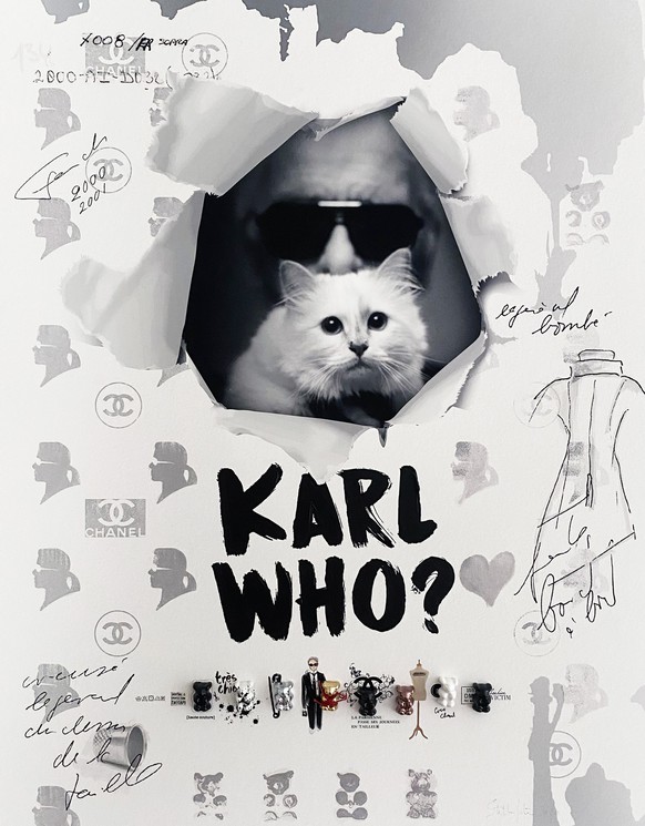 Pop Culture Icone Karl Cat By Stephane Gautier 2020 Painting Artsper 999969