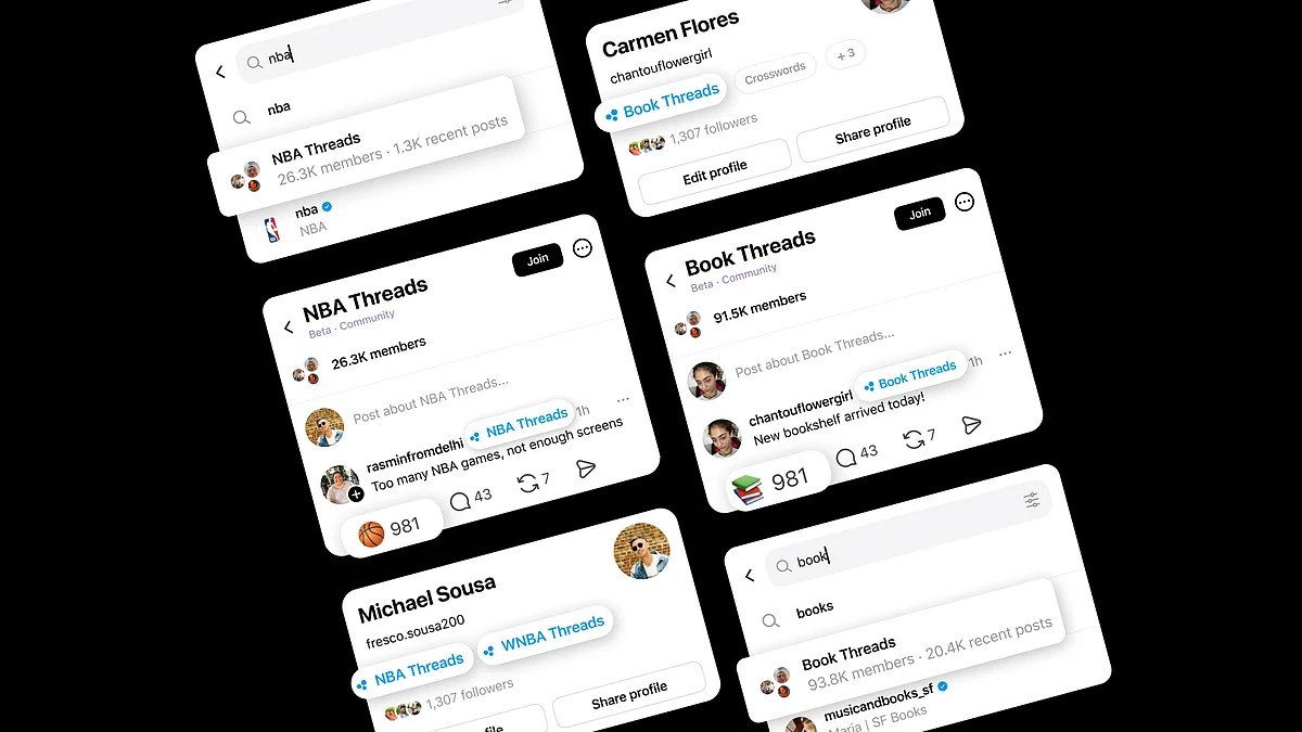 Threads Rolls Out Expanded Communities Feature, Tests Engagement-Based Badges For Select Users