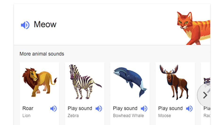 What sound does this animal make? Google just got better at answering