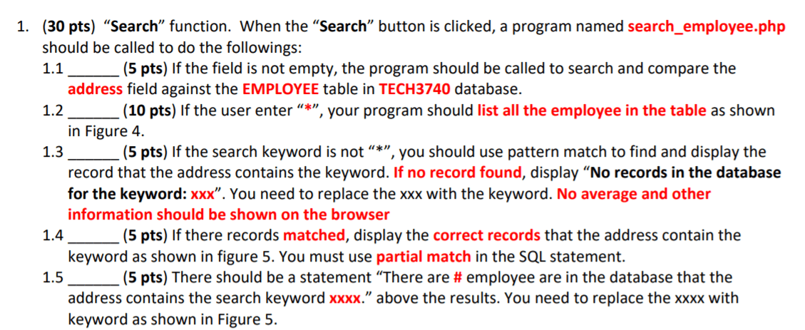 Make sure of internet connectivity.&nbsp; 1 30 Pts Search Function When The Search Chegg Com