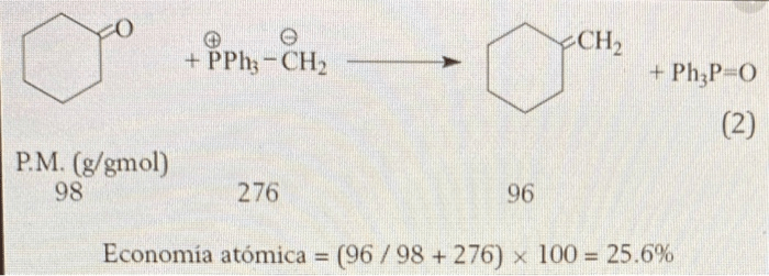 Solved The Atom Economy Of This Reaction Is Low But For Chegg Com