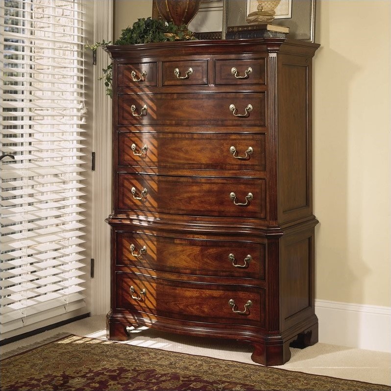 Bedroom armoire cabinets inside hickory furniture mart. American Drew Cherry Grove 8 Drawer Chest in Antique