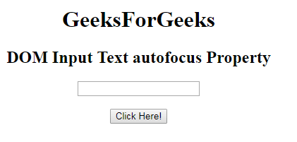 auto focus input field in javascript | otp auto focus... HTML | DOM 输入文本 autofocus 属性 | 码农参考